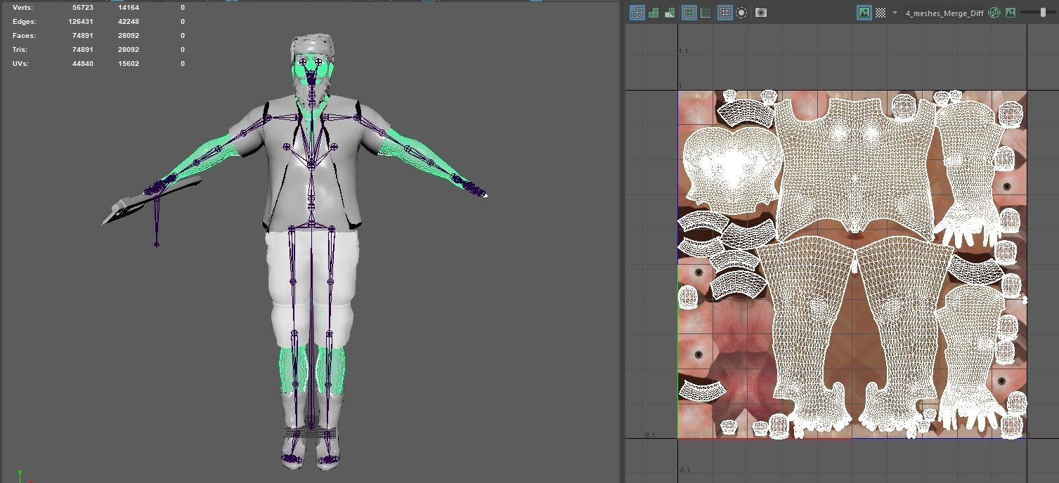 3D REALISTIC CHARACTER - MEDIEVAL BEARDED OLD MAN 02 Low-poly 3D model_20