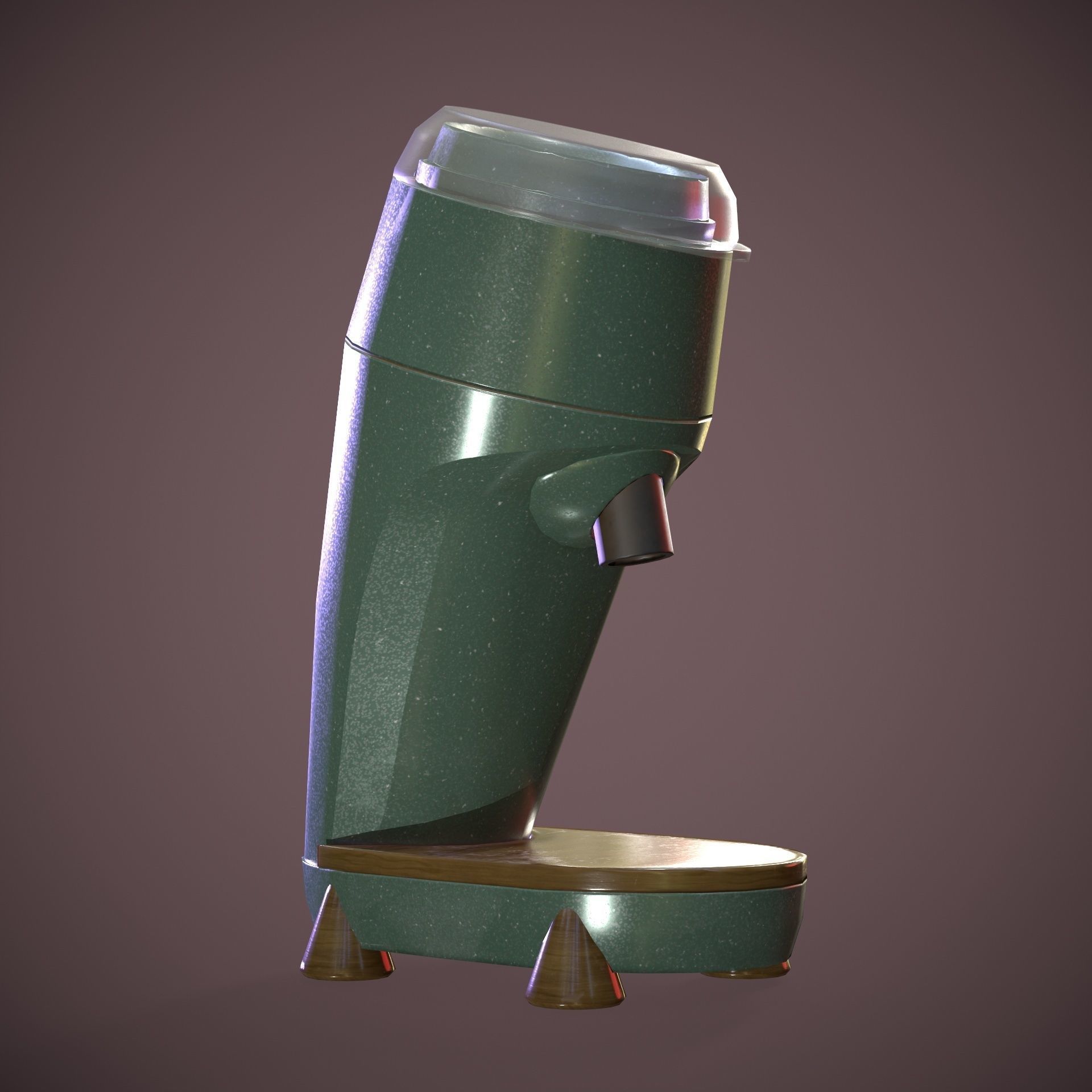 Coffee Grinder Low-poly 3D model_3