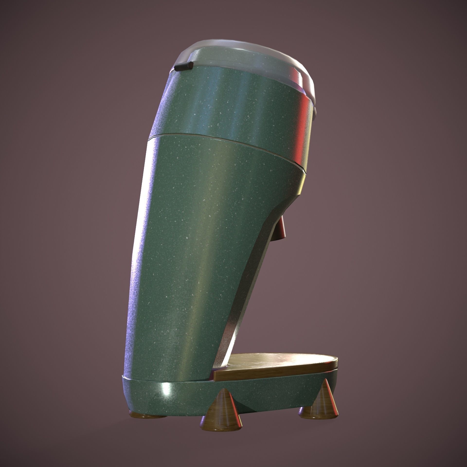 Coffee Grinder Low-poly 3D model_5