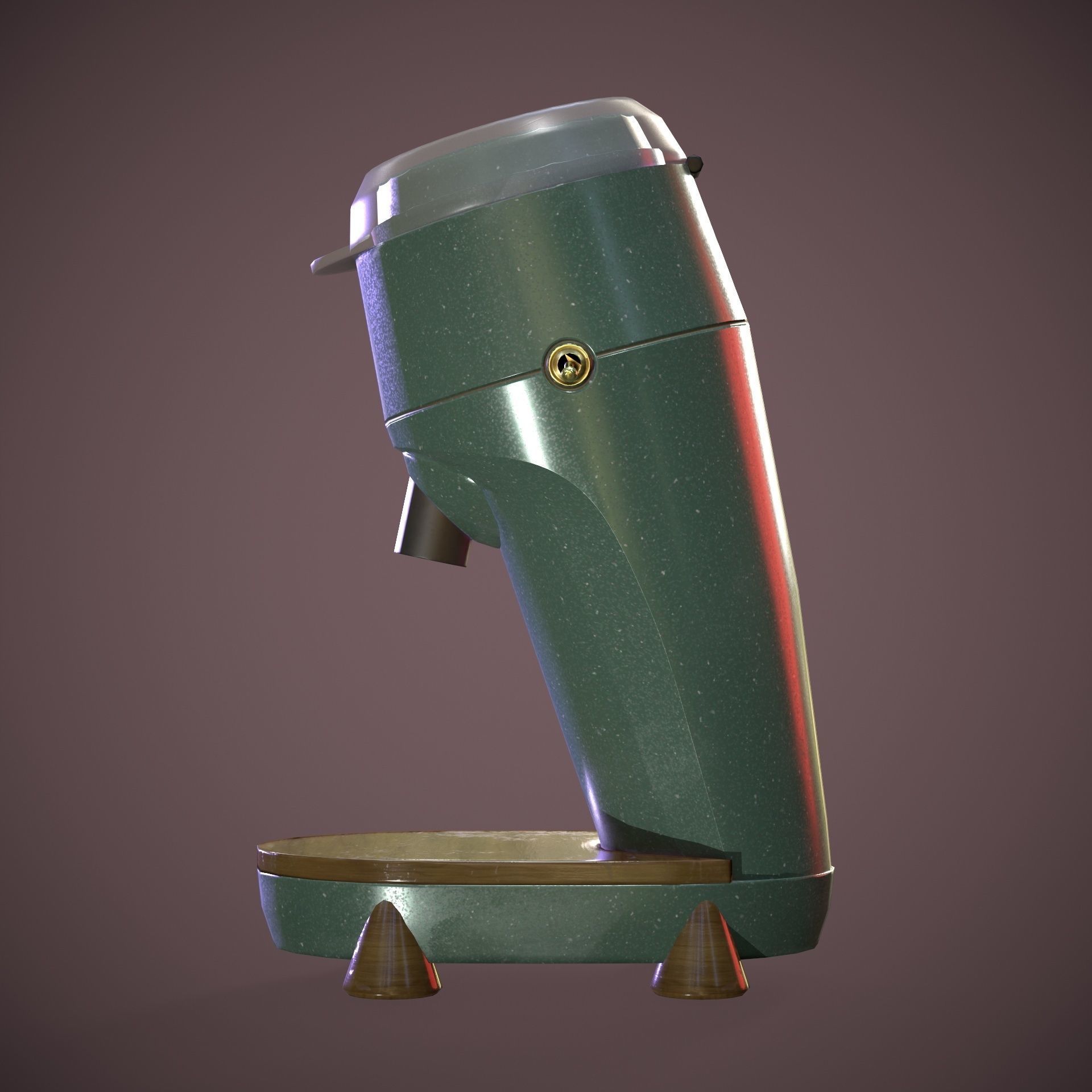 Coffee Grinder Low-poly 3D model_8