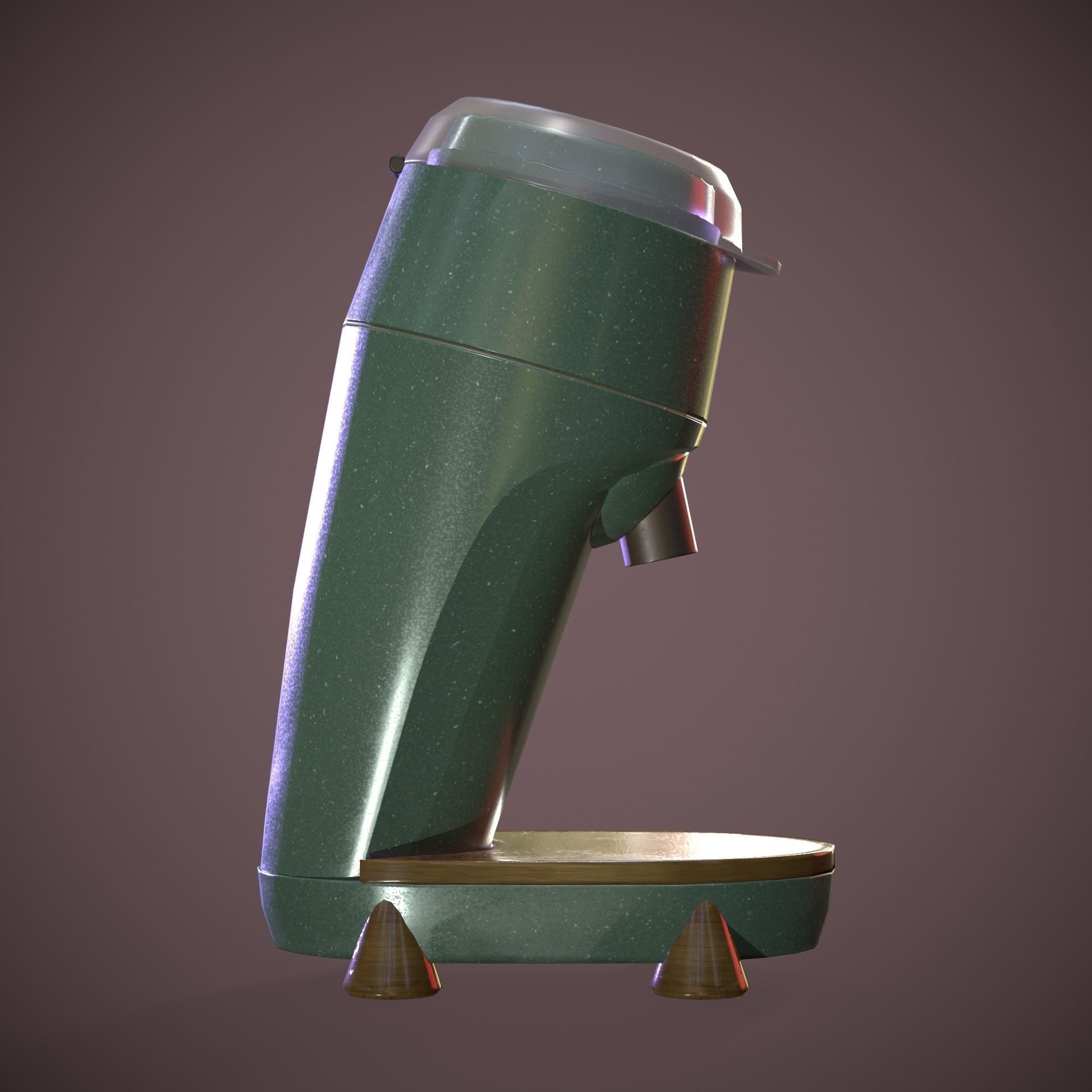 Coffee Grinder Low-poly 3D model_4