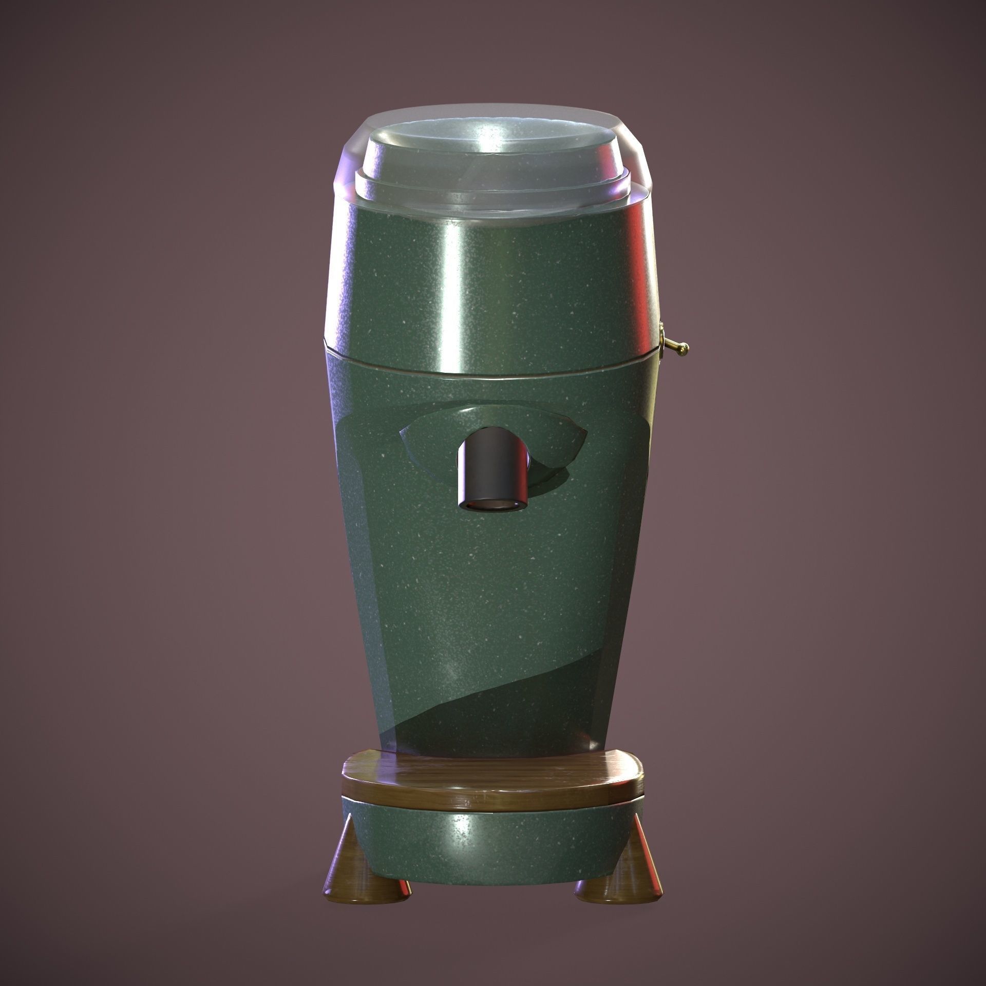 Coffee Grinder Low-poly 3D model_2