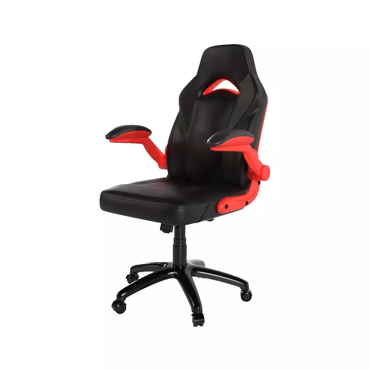 cumputer Chair 02 Black and red Low-poly 3D model