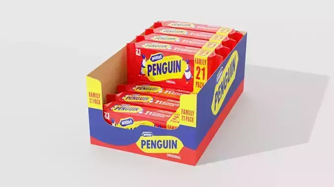 Biscuit Package 3d model