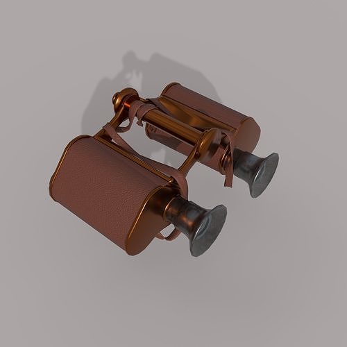 Binoculars Low-poly 3D model
