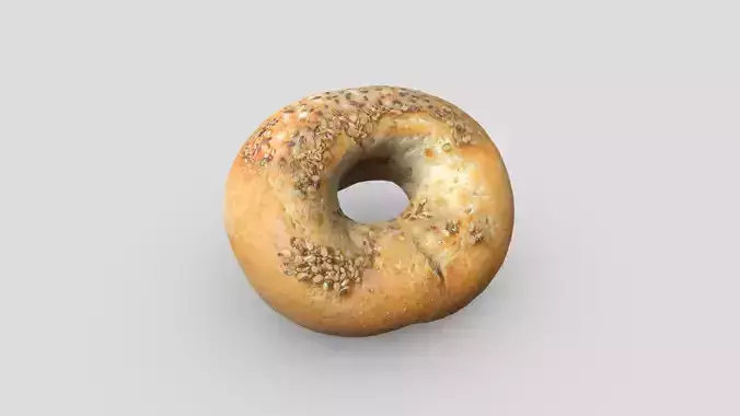 Bagel 3 Low-poly 3D model
