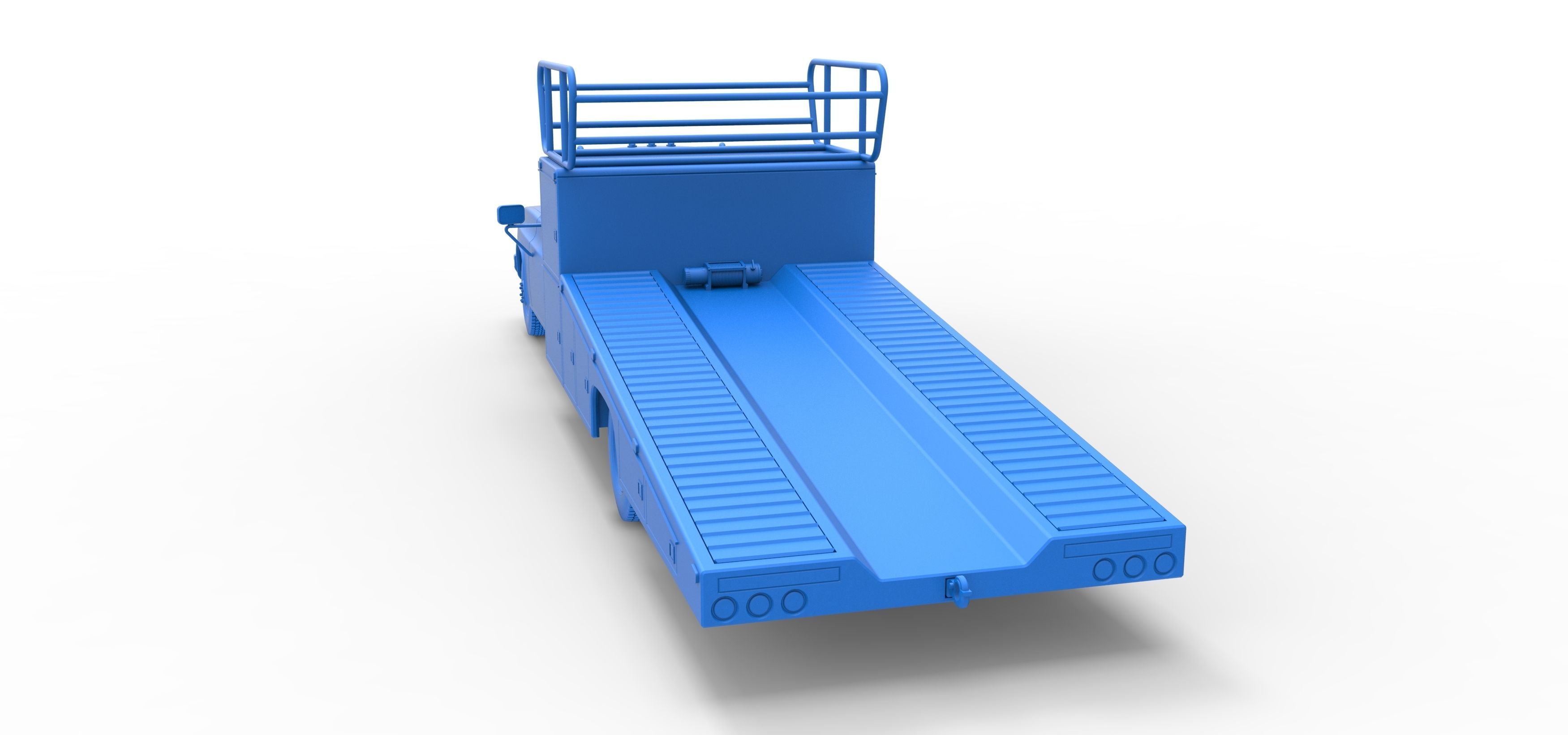 Vintage Transporter truck for Race car Scale 1 to 25 3D print model_48