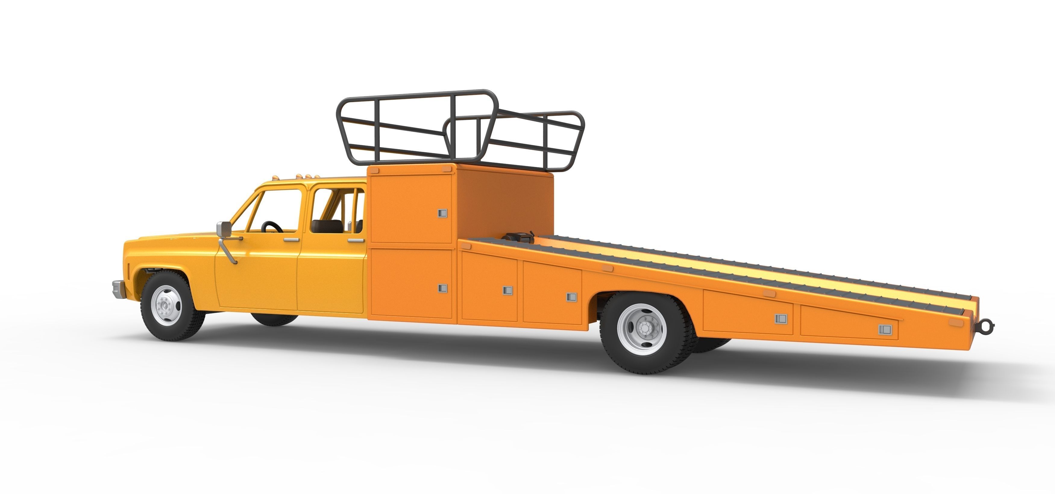 Vintage Transporter truck for Race car Scale 1 to 25 3D print model_20