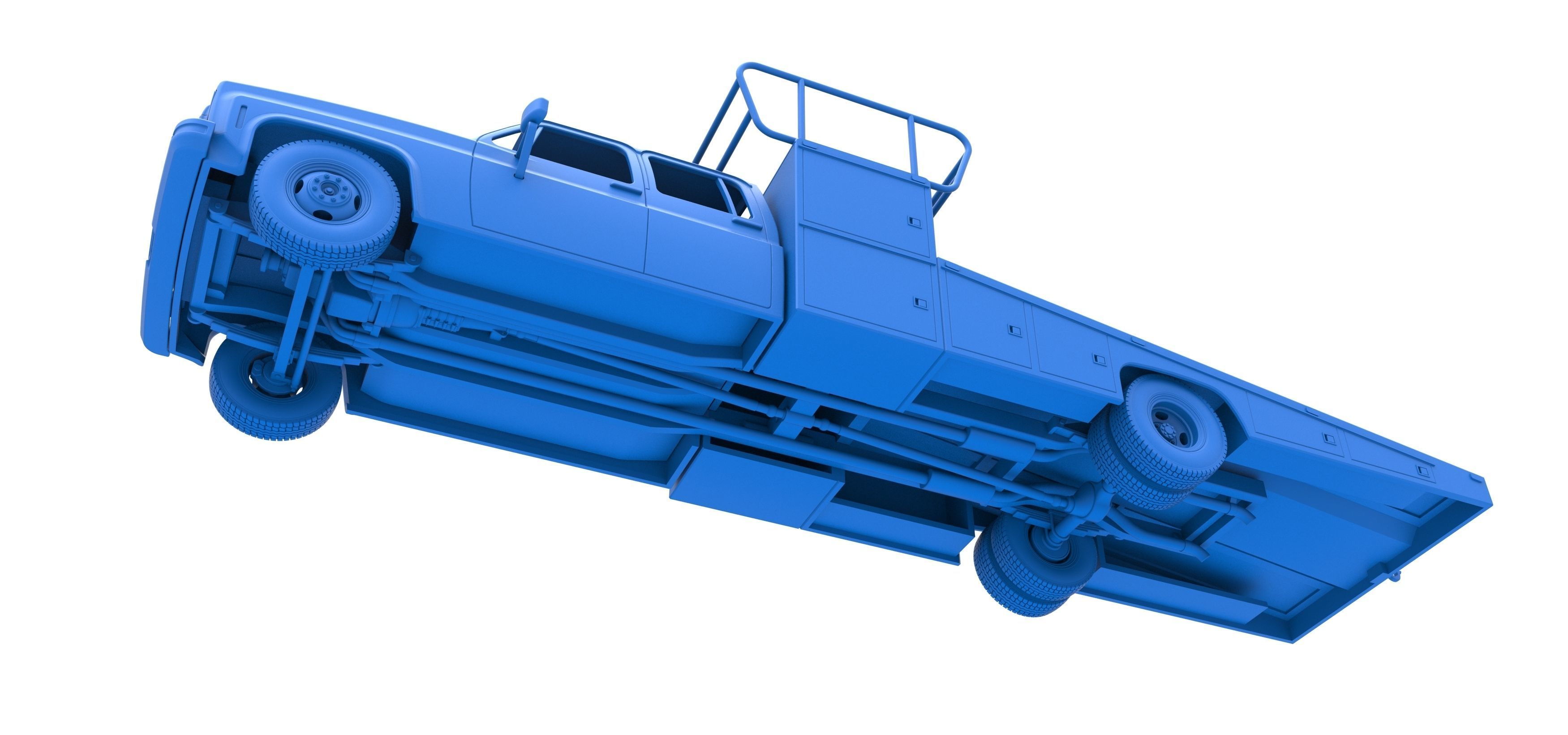 Vintage Transporter truck for Race car Scale 1 to 25 3D print model_37