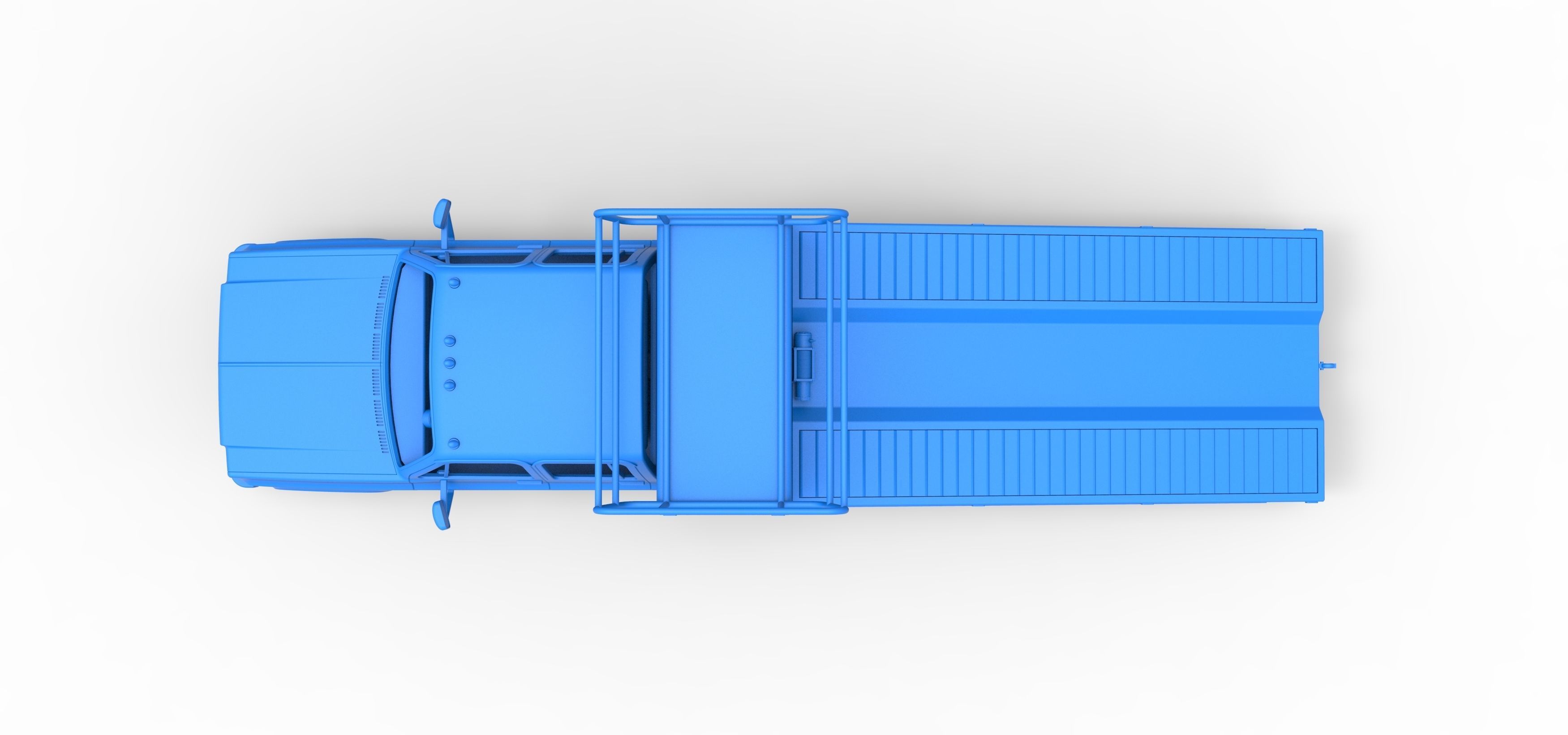 Vintage Transporter truck for Race car Scale 1 to 25 3D print model_45