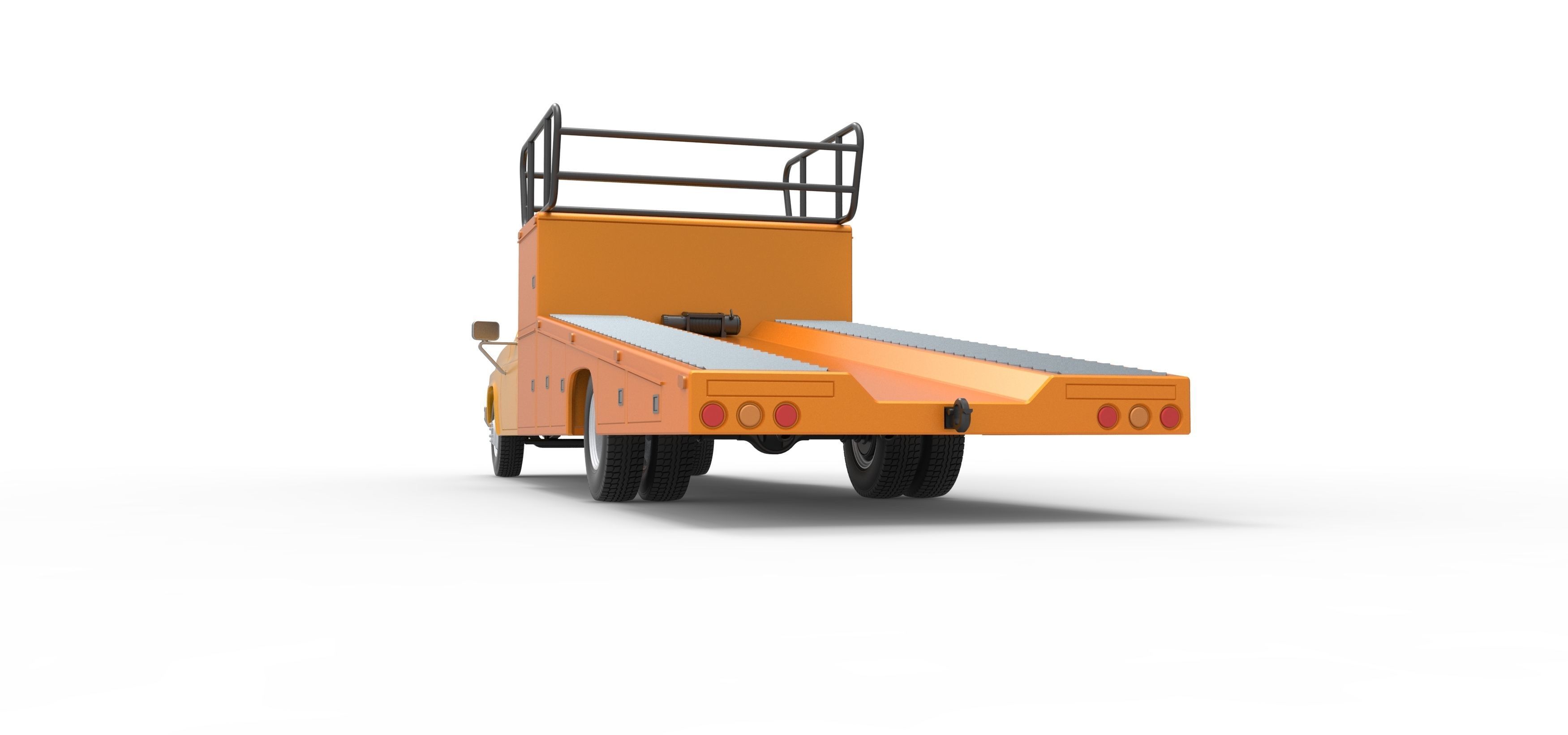 Vintage Transporter truck for Race car Scale 1 to 25 3D print model_22