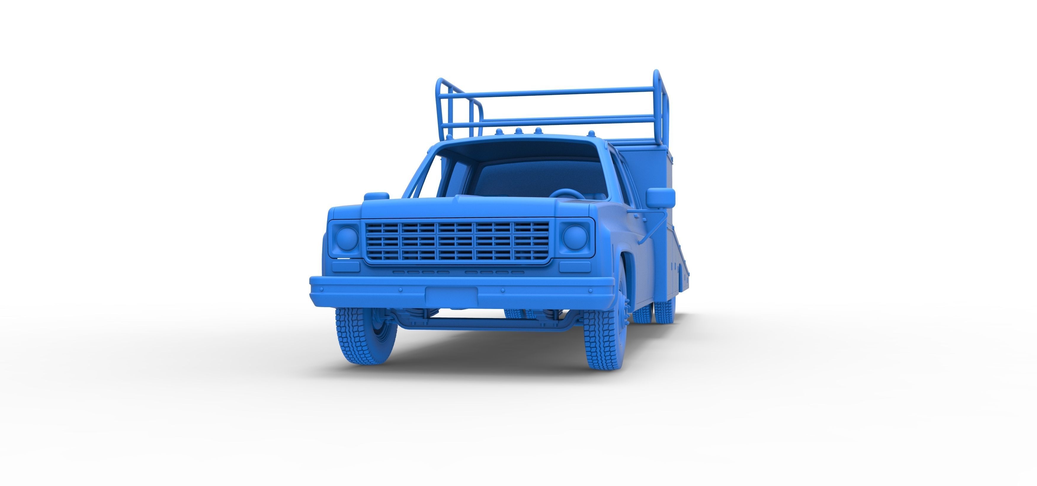 Vintage Transporter truck for Race car Scale 1 to 25 3D print model_40