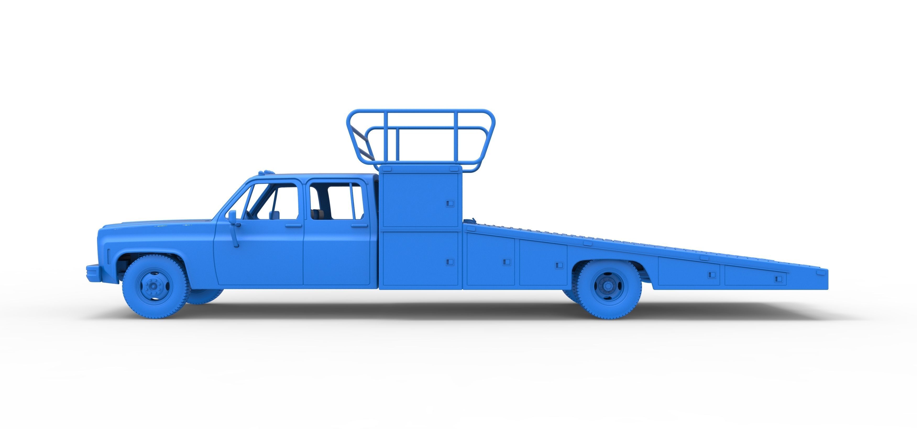 Vintage Transporter truck for Race car Scale 1 to 25 3D print model_43