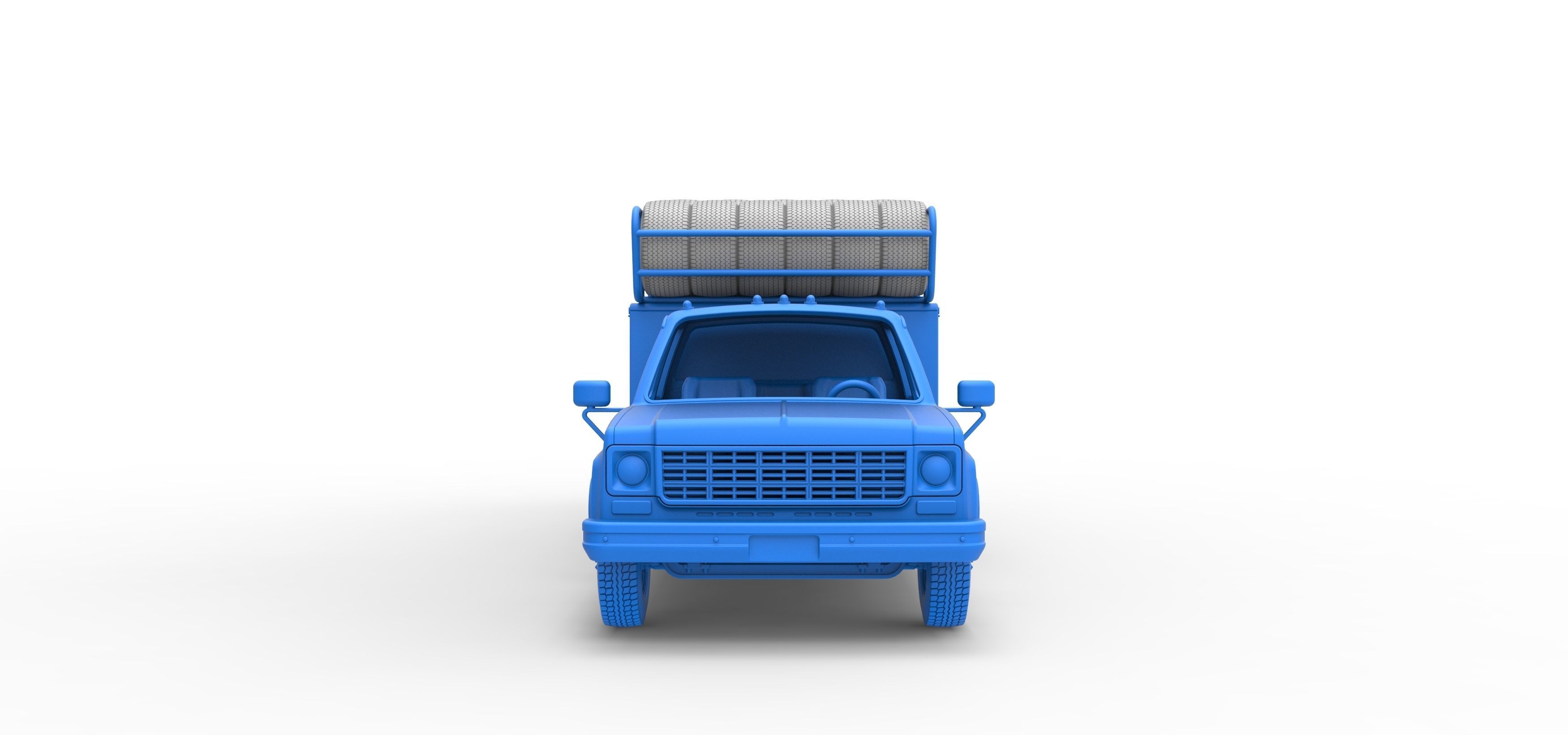 Vintage Transporter truck for Race car Scale 1 to 25 3D print model_29