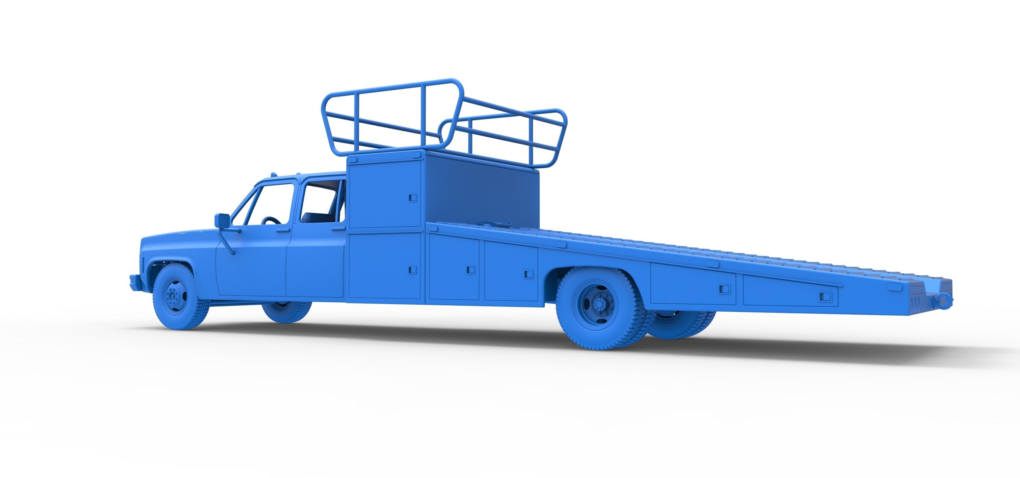 Vintage Transporter truck for Race car Scale 1 to 25 3D print model_47