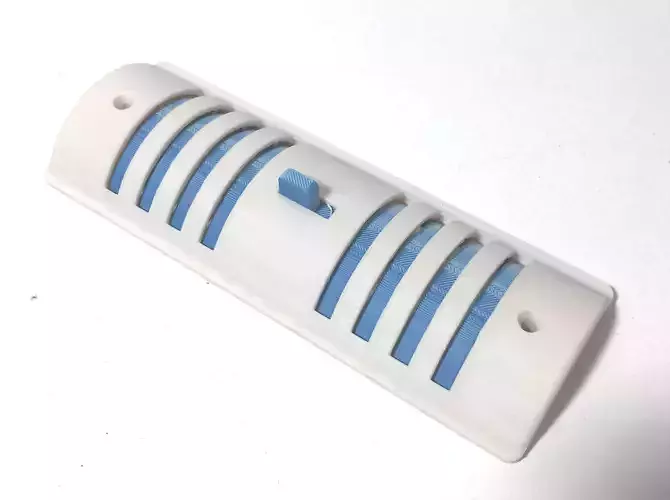 Caravan Vent Grille 4 parts  3D print model