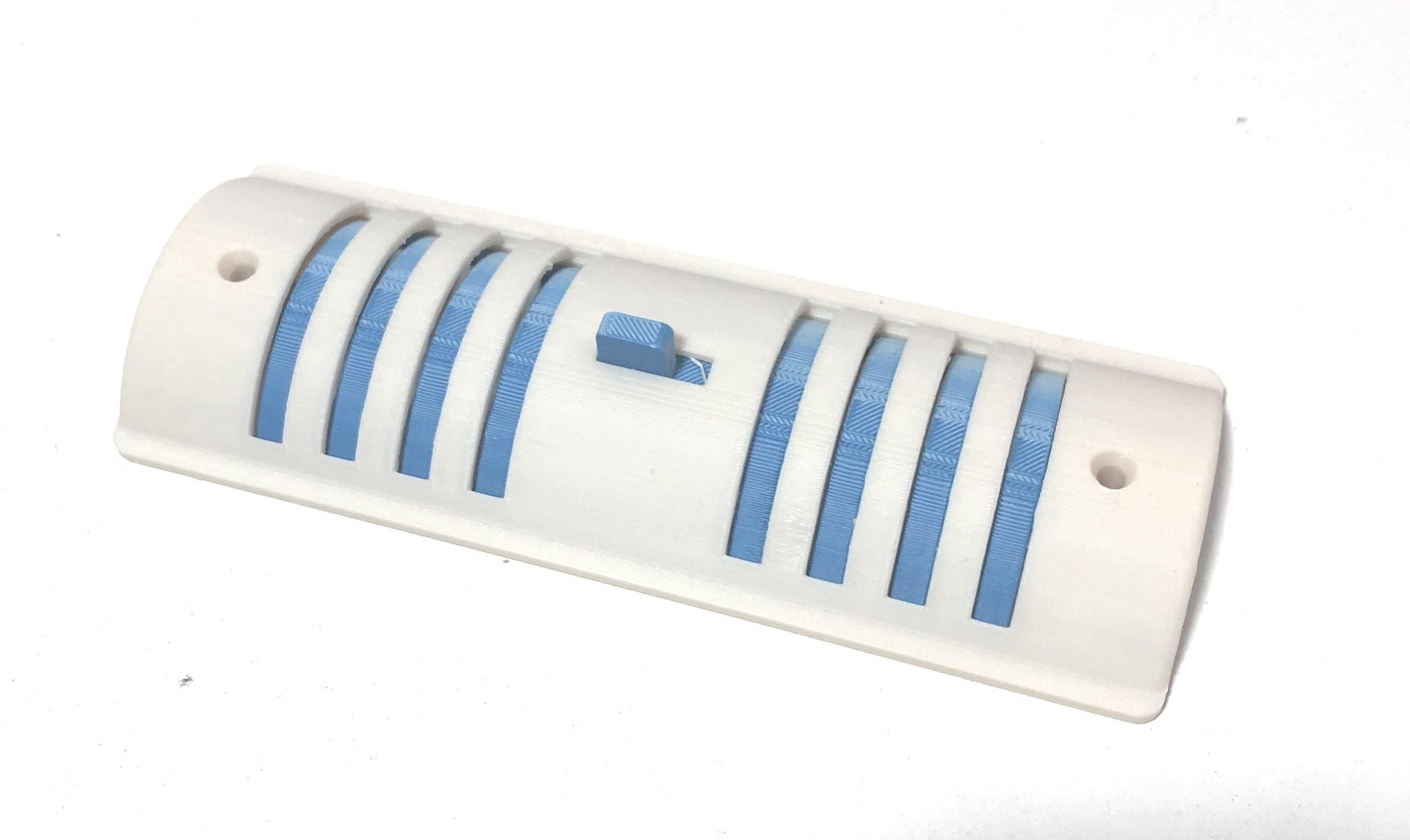 Caravan Vent Grille 4 parts  3D print model_2