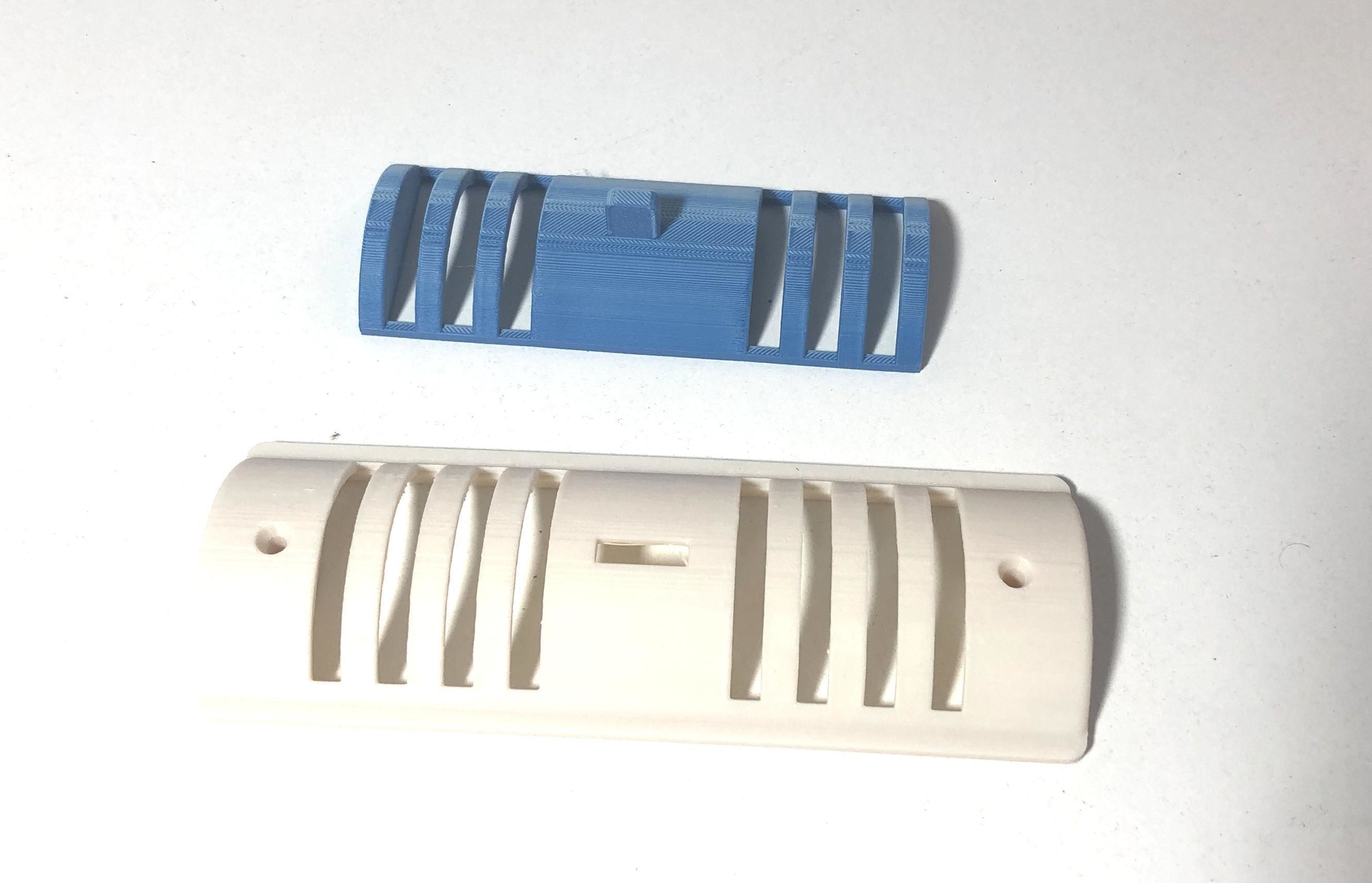 Caravan Vent Grille 4 parts  3D print model_3