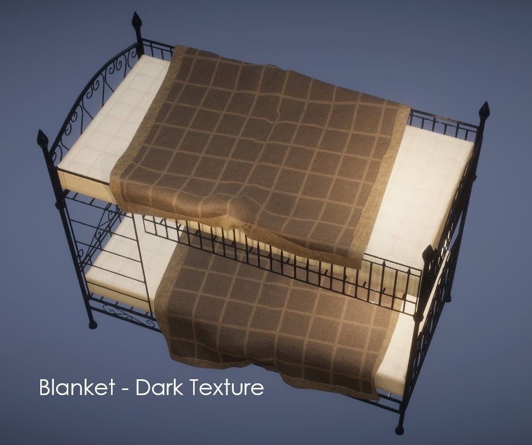 Ornate Victorian Bunk Beds - 4K PBR Low-poly 3D model_3