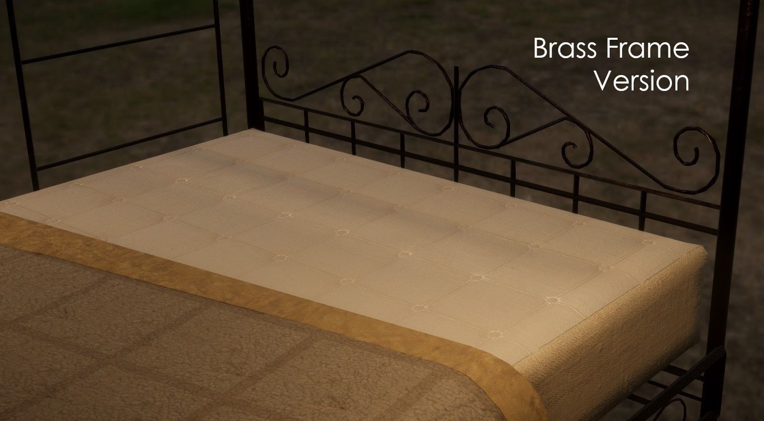 Ornate Victorian Bunk Beds - 4K PBR Low-poly 3D model_19