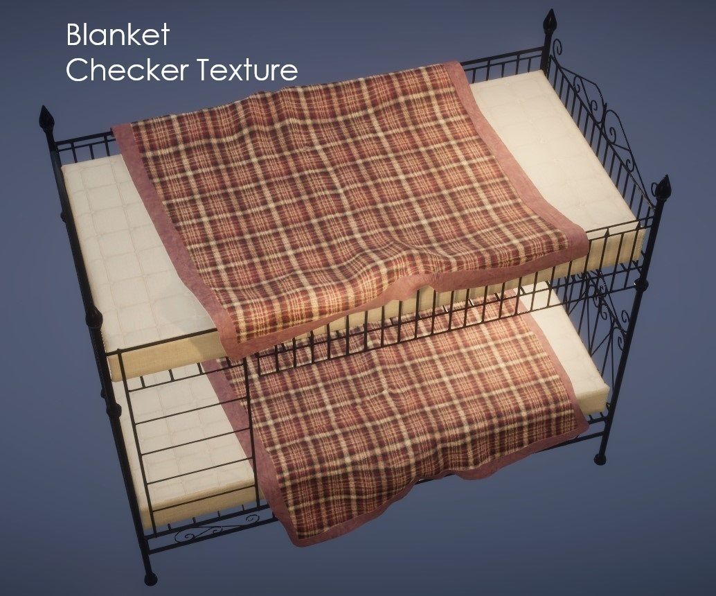 Ornate Victorian Bunk Beds - 4K PBR Low-poly 3D model_4