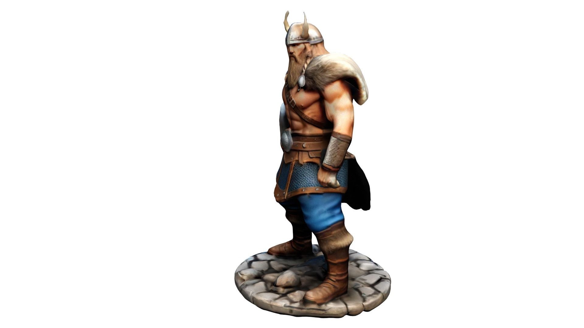 Realistic Looking Viking Warrior - High Poly 3D model_1
