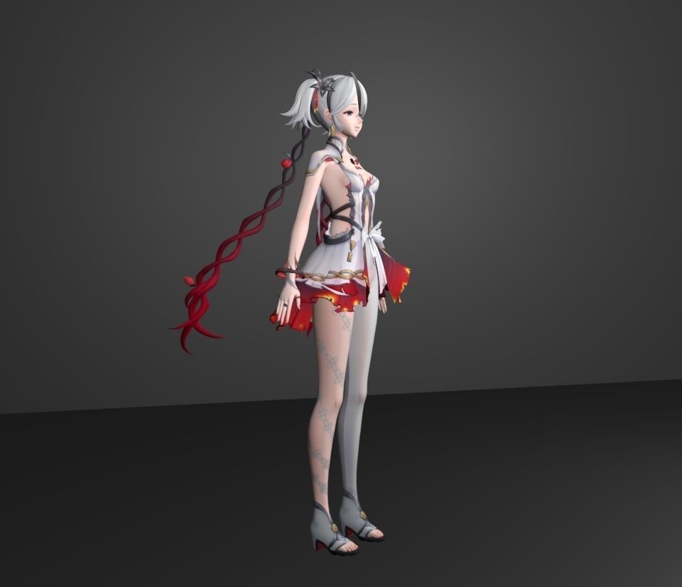 camellya 3D model_3