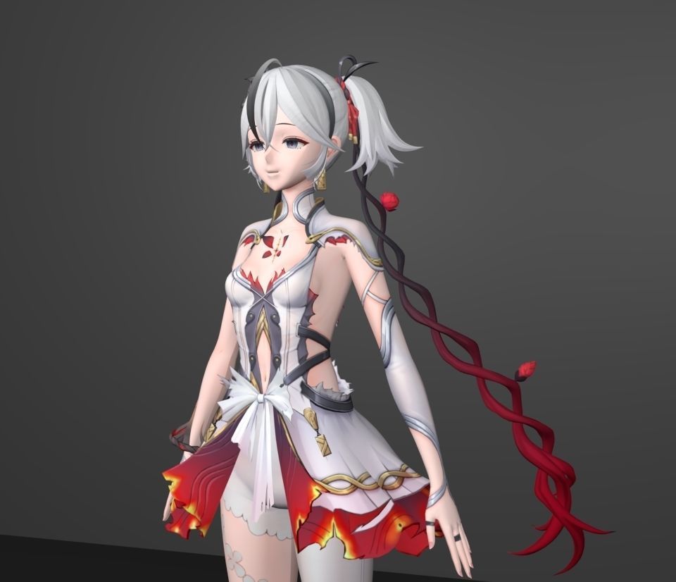 camellya 3D model_2