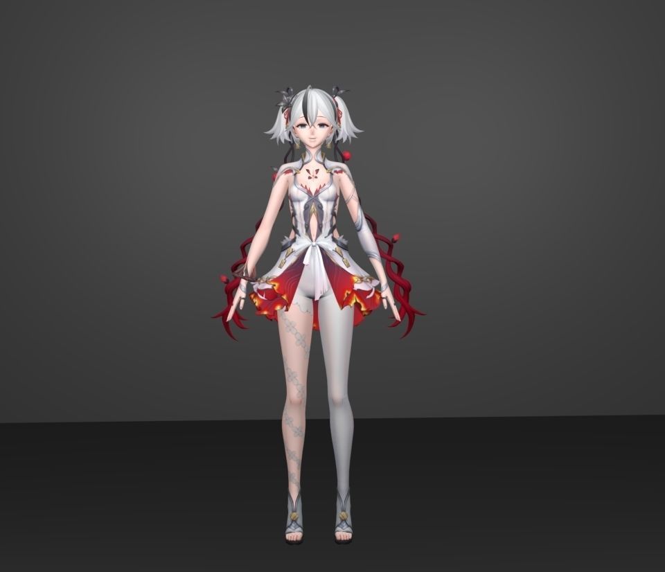 camellya 3D model_1
