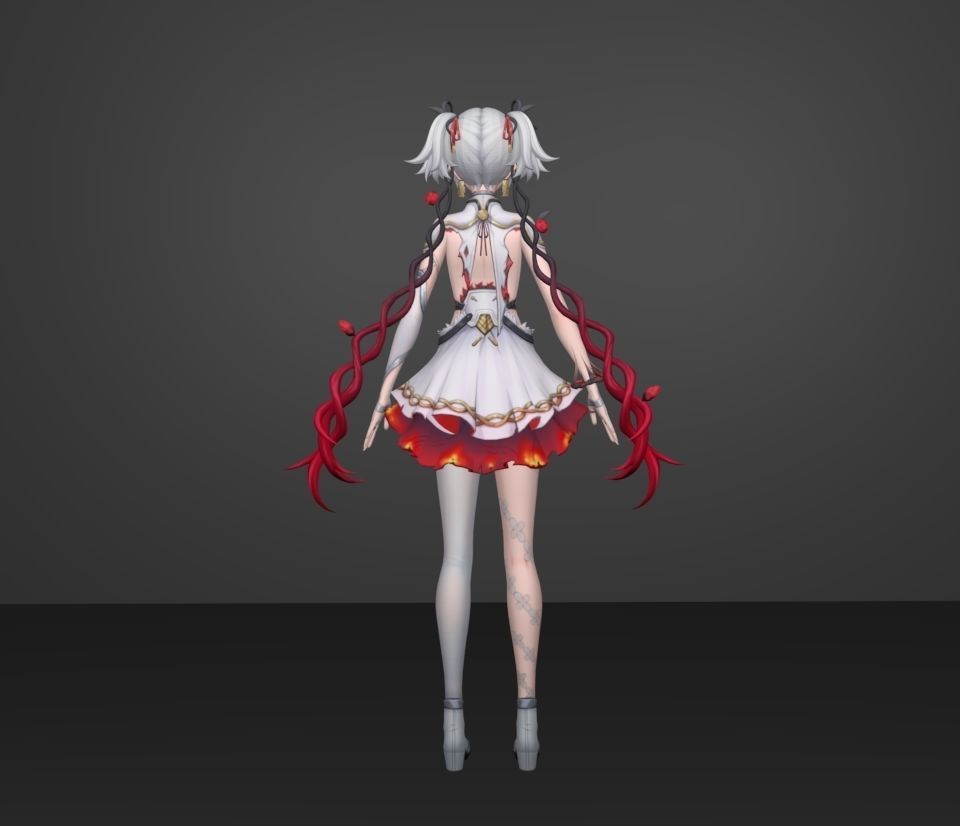 camellya 3D model_4