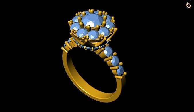 Girl Ring 3D print model