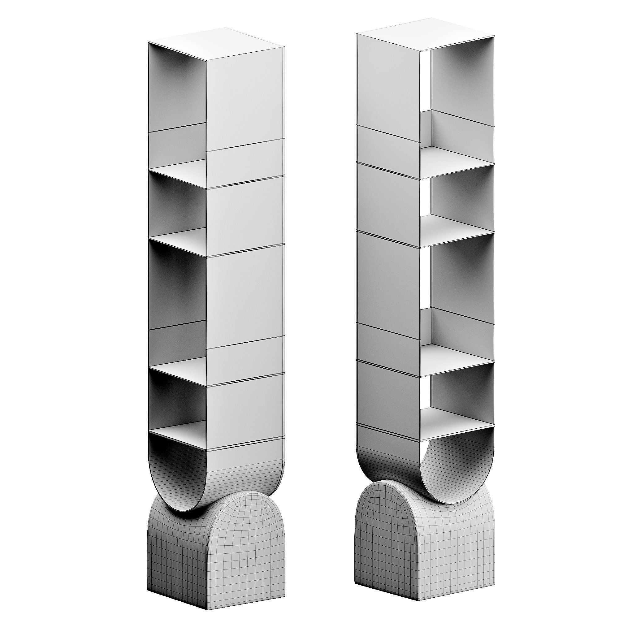 Vague Bookshelf by Bonaldo 3D model_8