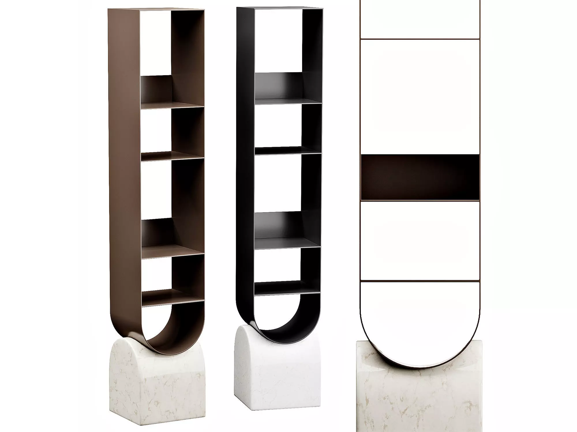 Vague Bookshelf by Bonaldo 3D model_0