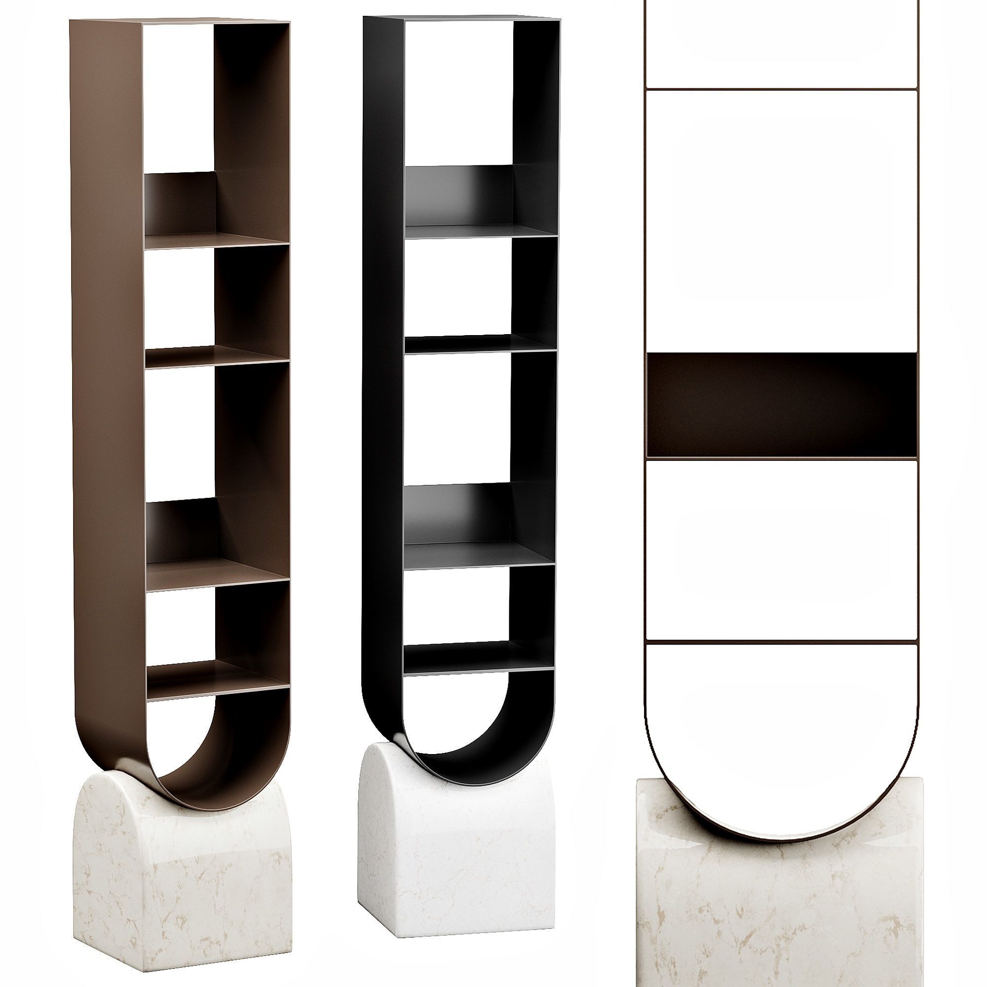 Vague Bookshelf by Bonaldo 3D model_1