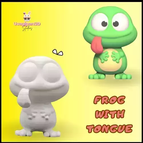 Frog With Tongue