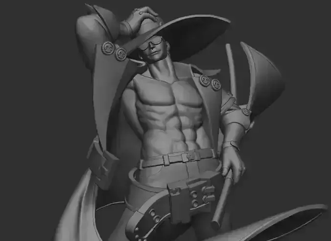 Johnny Guilty gear STRIVE 3D print model