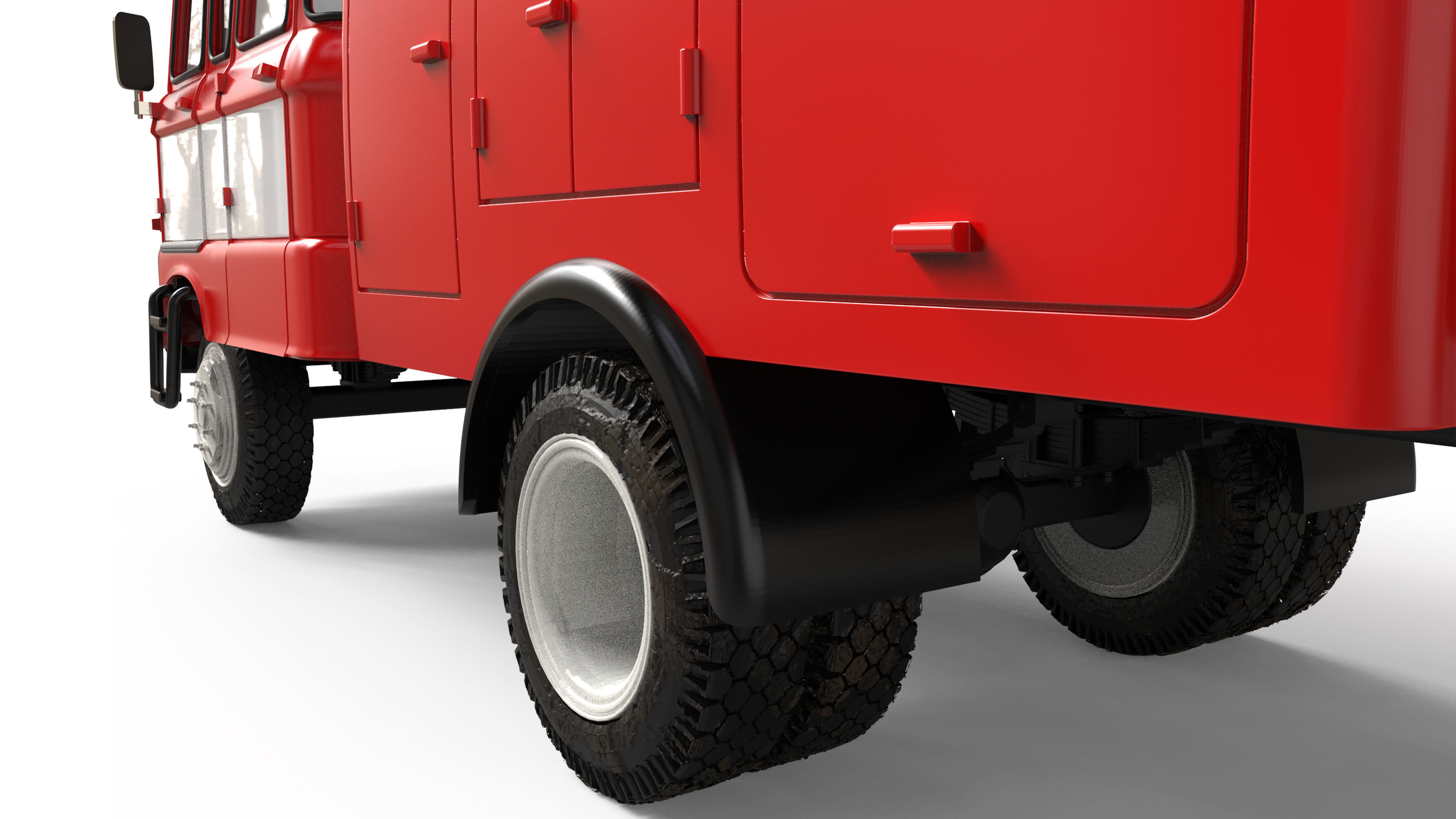 Truck DDR 1969 IFA W50 TLF16 tanker feuerwehr 3d stl  3D print model_6