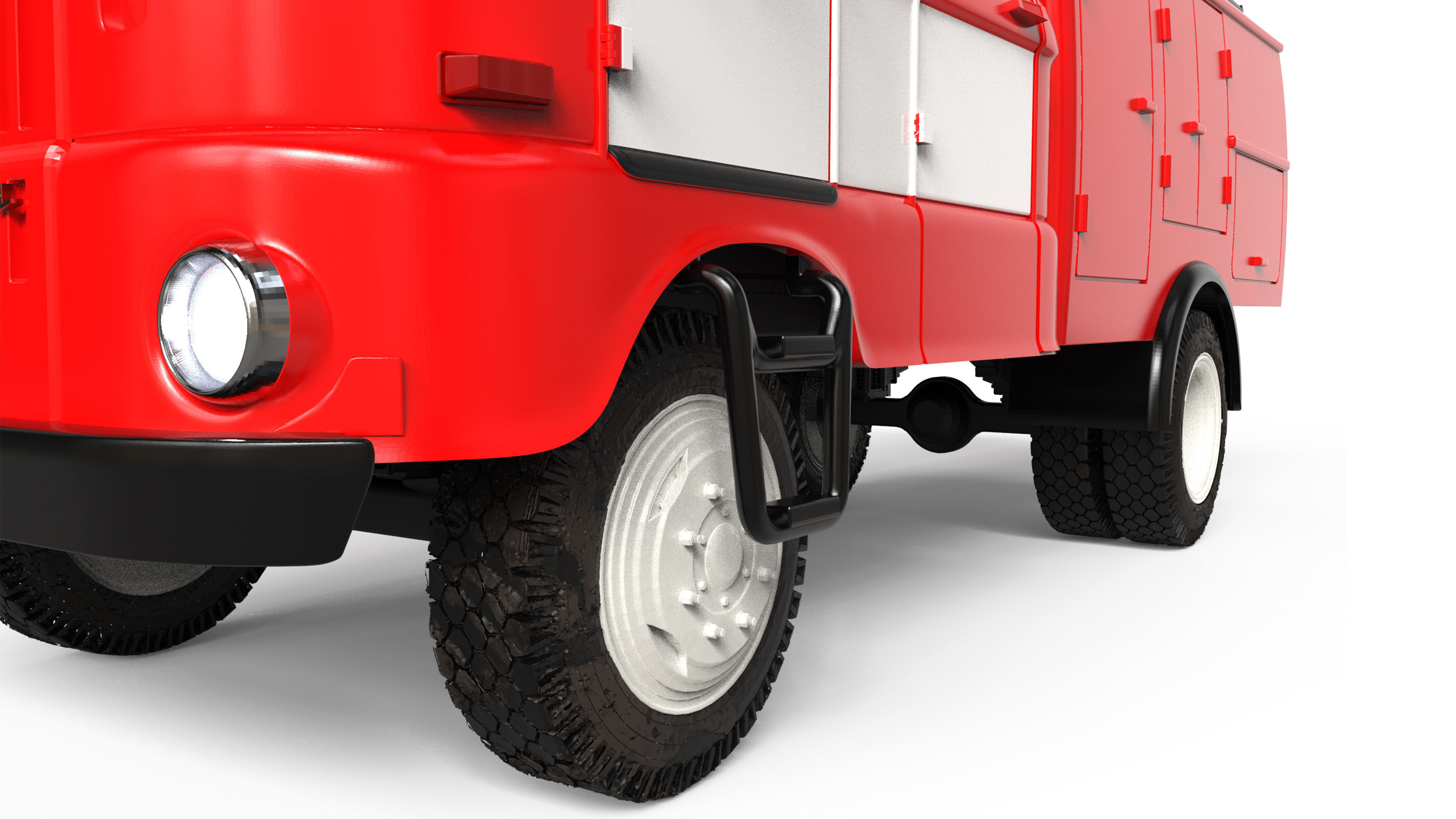 Truck DDR 1969 IFA W50 TLF16 tanker feuerwehr 3d stl  3D print model_5