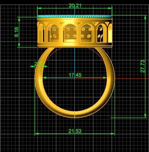challenge ring 7 3D print model_8