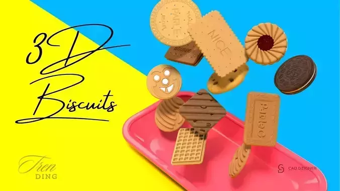 Biscuit Collection 3D Model Set  3D print model