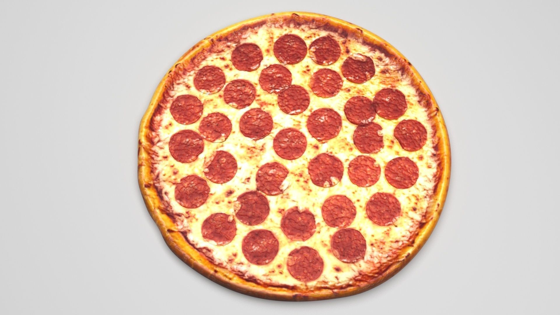 Pepperoni Pizza 3D model_1