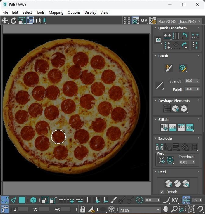 Pepperoni Pizza 3D model_58