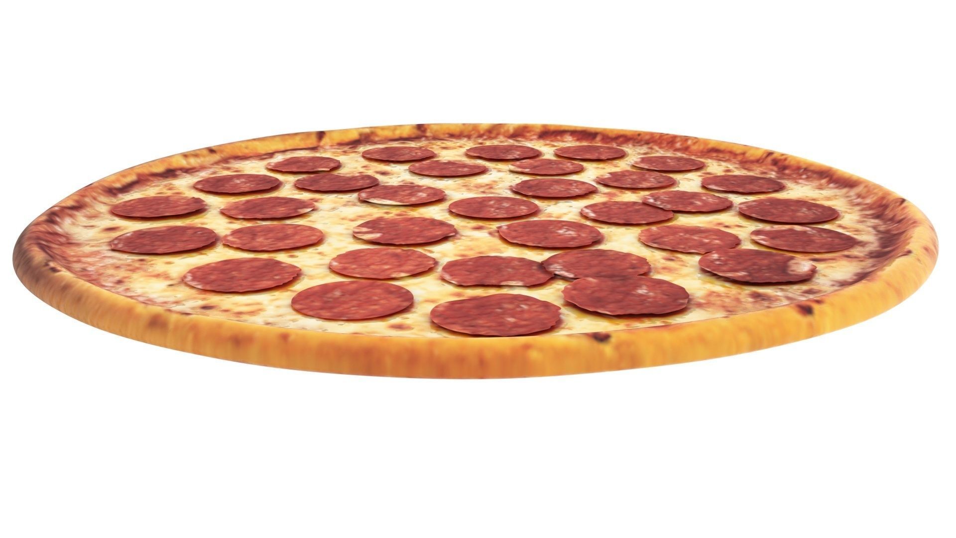 Pepperoni Pizza 3D model_9
