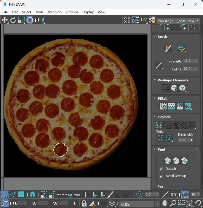 Pepperoni Pizza 3D model_63