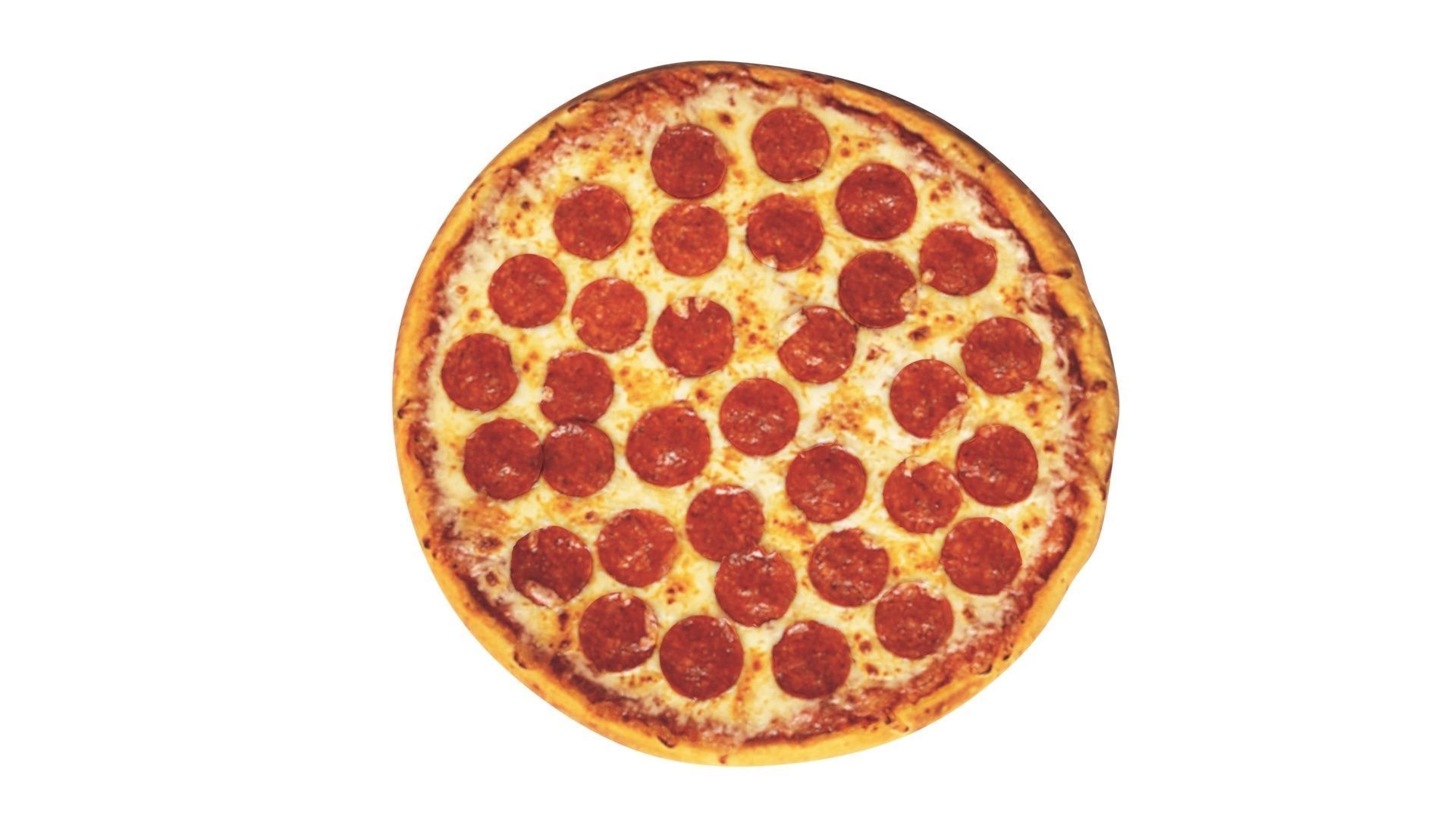 Pepperoni Pizza 3D model_10
