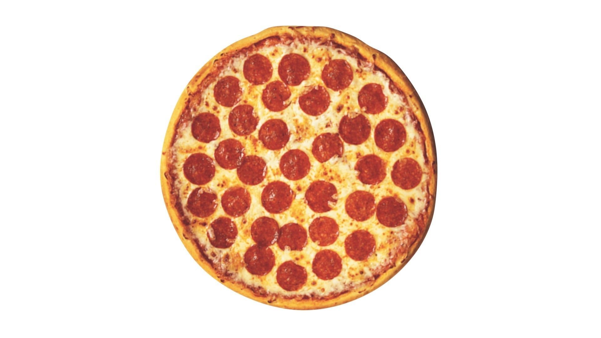 Pepperoni Pizza 3D model_11