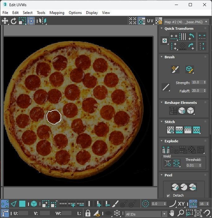 Pepperoni Pizza 3D model_64