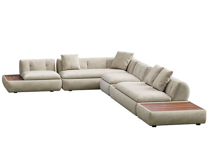 Supermoon Sofa 3D model 4