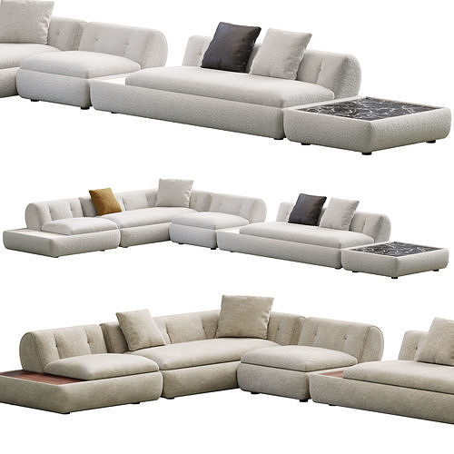 Supermoon Sofa 3D model 7