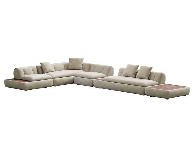 Supermoon Sofa 3D model 5